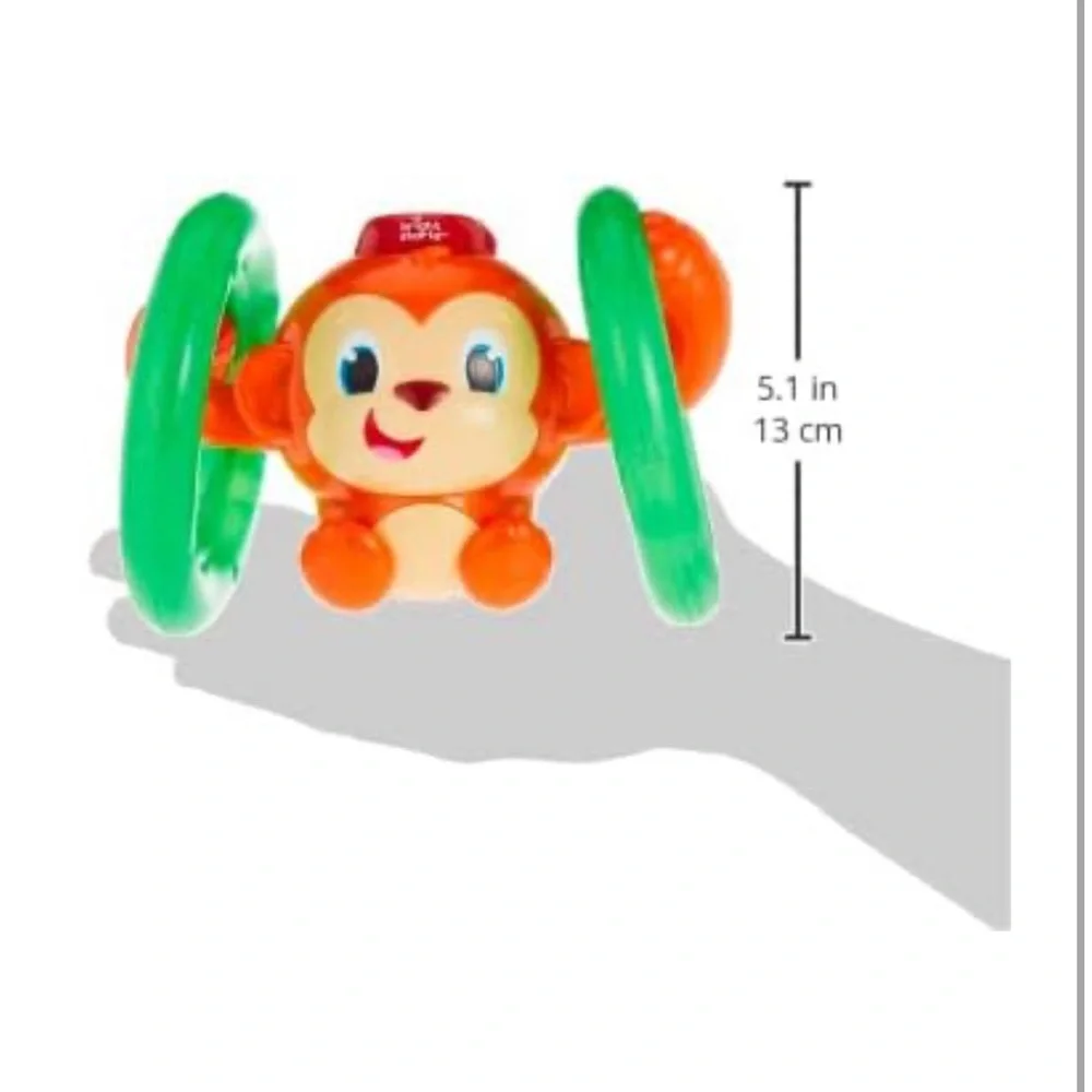 🆕 Brights Starts Vibrant Orange and Green Monkey Learning Toy nwt